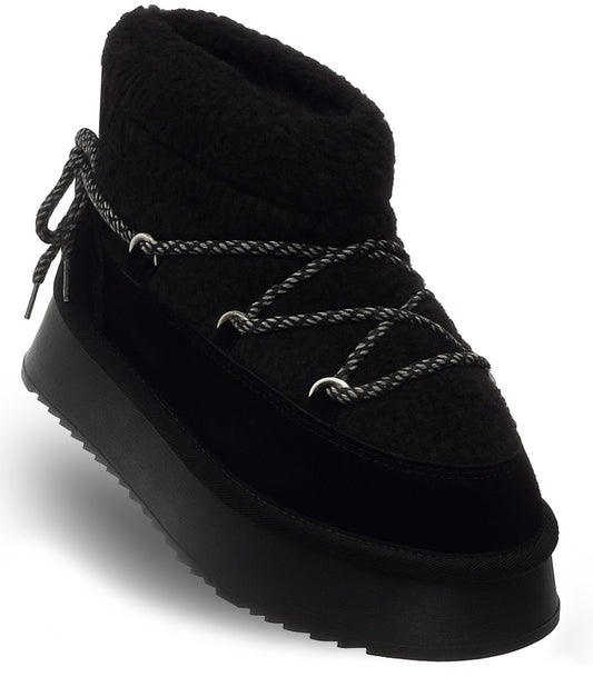 SOLO SOPRANI COUTURE Leather Ankle Boots Women's ROOMY (8019) Women