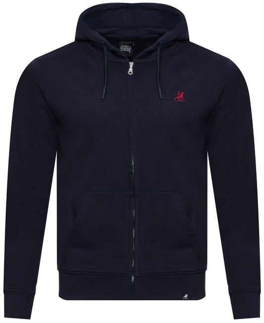 U.S. GRAND POLO EQUIPMENT & APPAREL Sweatshirt With Hood HOODIE FULL ZIP US52325M/3922 (8141) Men