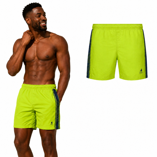 U.S. GRAND POLO EQUIPMENT & APPAREL Swim Trunks US51714BW/0452 LIME GREEN (7429) Men