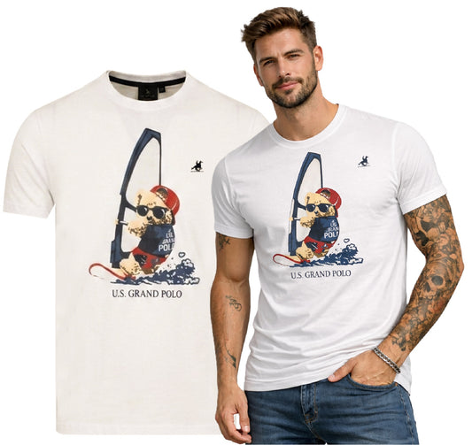 U.S. GRAND POLO EQUIPMENT & APPAREL T SHIRT T Shirt US61609M/4800 (9679) Men