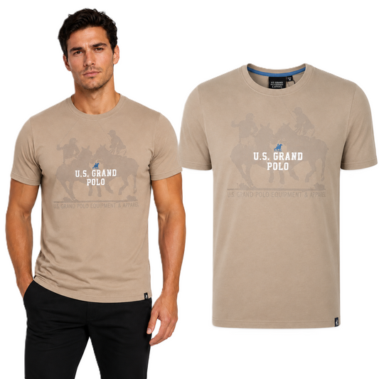 U.S. GRAND POLO EQUIPMENT & APPAREL T SHIRT T Shirt US61612M/1022 (10255) Men