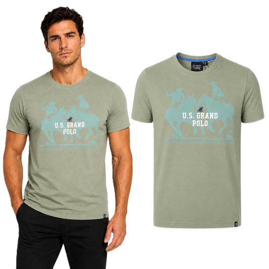 U.S. GRAND POLO EQUIPMENT & APPAREL T SHIRT T Shirt US61612M/6009 (10256) Men