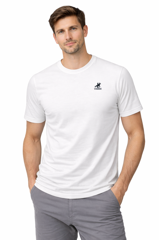U.S. GRAND POLO EQUIPMENT & APPAREL T SHIRT T Shirt USGP01/4WH (9421) Men