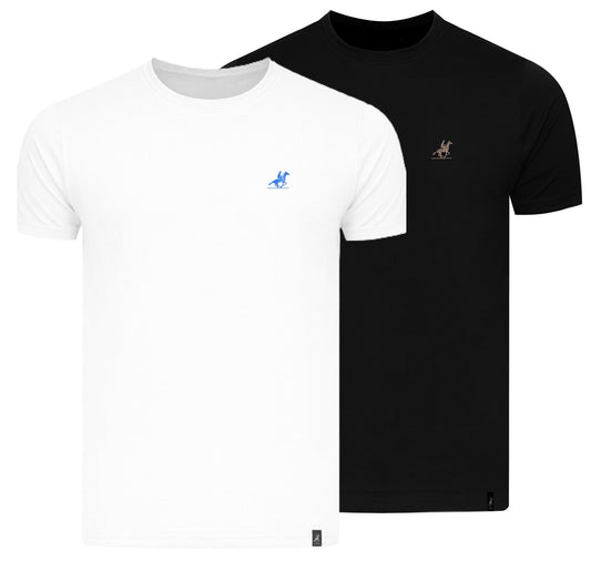U.S. GRAND POLO EQUIPMENT & APPAREL T SHIRT T Shirt USSS601M B C 2PACK (9703) Men