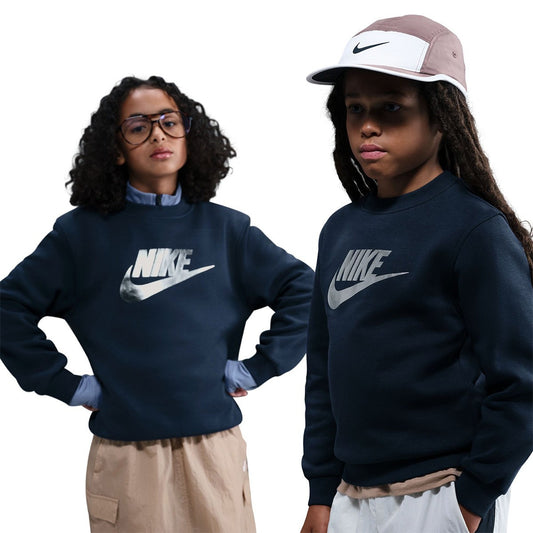Nike Sweatshirt Club Fleece Crew Gold Midnight Navy (HQ0975-410) Kids
