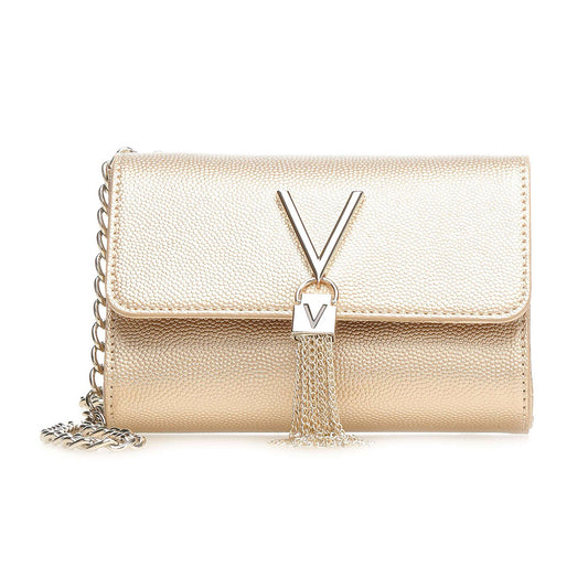 Mario Valentino Chain Tassel Crossbody Bag Gold (VBS1R403G-019) Women